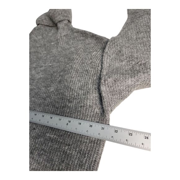 Divided H&M Turtleneck Sweater Women XS Gray Pullover Oversized Boxy Fit Cozy - Picture 3 of 6
